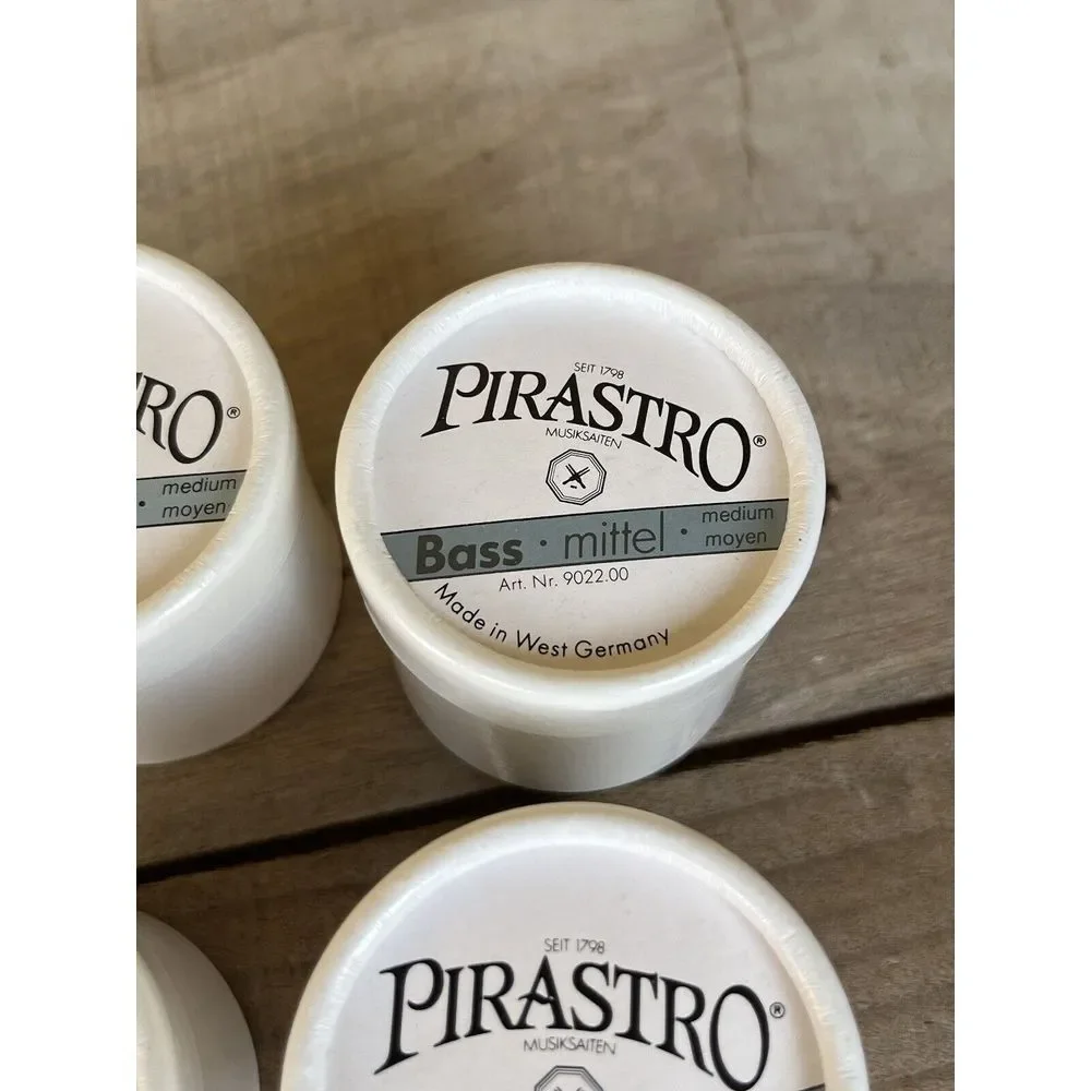 Pirastro Bass Mittel, Rosin Medium Celophane Made In West‎ Germany Set Of 4